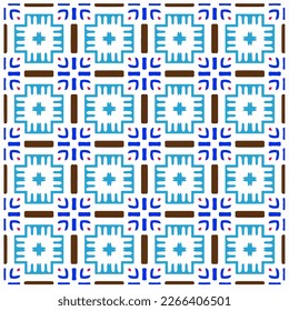 Seamless vector background with repeat pattern.Abstract ethnic rug ornamental seamless pattern.Perfect for fashion, textile design, cute themed fabric, on wall paper, wrapping paper and home decor.