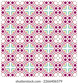 Seamless vector background with repeat pattern.Abstract ethnic rug ornamental seamless pattern.Perfect for fashion, textile design, cute themed fabric, on wall paper, wrapping paper and home decor.