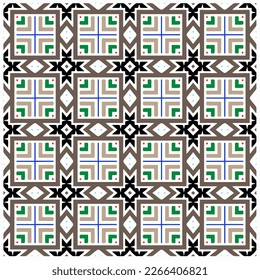 Seamless vector background with repeat pattern.Abstract ethnic rug ornamental seamless pattern.Perfect for fashion, textile design, cute themed fabric, on wall paper, wrapping paper and home decor.