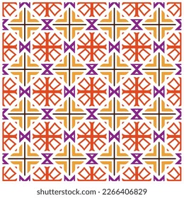 Seamless vector background with repeat pattern.Abstract ethnic rug ornamental seamless pattern.Perfect for fashion, textile design, cute themed fabric, on wall paper, wrapping paper and home decor.