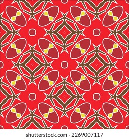 
Seamless vector background with repeat pattern.Abstract ethnic rug ornamental seamless pattern.Perfect for fashion, textile design, cute themed fabric, on wall paper, wrapping paper and home decor.