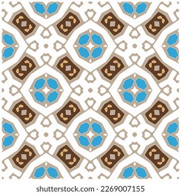 Seamless vector background with repeat pattern.Abstract ethnic rug ornamental seamless pattern.Perfect for fashion, textile design, cute themed fabric, on wall paper, wrapping paper and home decor.