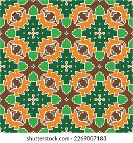 
Seamless vector background with repeat pattern.Abstract ethnic rug ornamental seamless pattern.Perfect for fashion, textile design, cute themed fabric, on wall paper, wrapping paper and home decor.