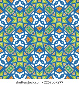 Seamless vector background with repeat pattern.Abstract ethnic rug ornamental seamless pattern.Perfect for fashion, textile design, cute themed fabric, on wall paper, wrapping paper and home decor.