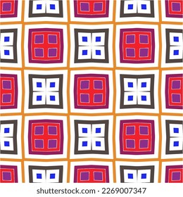 Seamless vector background with repeat pattern.Abstract ethnic rug ornamental seamless pattern.Perfect for fashion, textile design, cute themed fabric, on wall paper, wrapping paper and home decor.