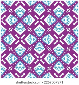 Seamless vector background with repeat pattern.Abstract ethnic rug ornamental seamless pattern.Perfect for fashion, textile design, cute themed fabric, on wall paper, wrapping paper and home decor.
