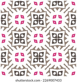 Seamless vector background with repeat pattern.Abstract ethnic rug ornamental seamless pattern.Perfect for fashion, textile design, cute themed fabric, on wall paper, wrapping paper and home decor.