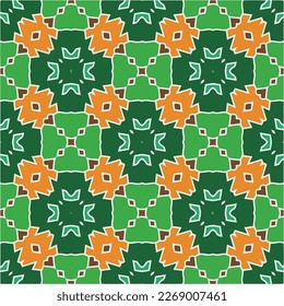 
Seamless vector background with repeat pattern.Abstract ethnic rug ornamental seamless pattern.Perfect for fashion, textile design, cute themed fabric, on wall paper, wrapping paper and home decor.