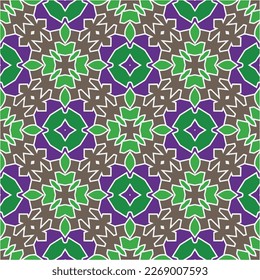 
Seamless vector background with repeat pattern.Abstract ethnic rug ornamental seamless pattern.Perfect for fashion, textile design, cute themed fabric, on wall paper, wrapping paper and home decor.