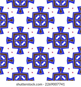 Seamless vector background with repeat pattern.Abstract ethnic rug ornamental seamless pattern.Perfect for fashion, textile design, cute themed fabric, on wall paper, wrapping paper and home decor.