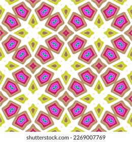 Seamless vector background with repeat pattern.Abstract ethnic rug ornamental seamless pattern.Perfect for fashion, textile design, cute themed fabric, on wall paper, wrapping paper and home decor.