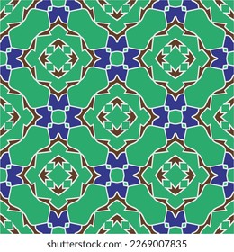 
Seamless vector background with repeat pattern.Abstract ethnic rug ornamental seamless pattern.Perfect for fashion, textile design, cute themed fabric, on wall paper, wrapping paper and home decor.