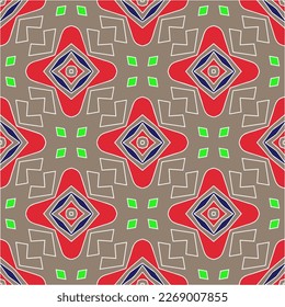 Seamless vector background with repeat pattern.Abstract ethnic rug ornamental seamless pattern.Perfect for fashion, textile design, cute themed fabric, on wall paper, wrapping paper and home decor.