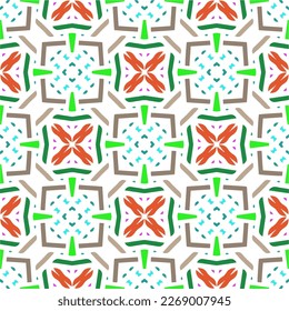 Seamless vector background with repeat pattern.Abstract ethnic rug ornamental seamless pattern.Perfect for fashion, textile design, cute themed fabric, on wall paper, wrapping paper and home decor.