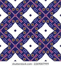 Seamless vector background with repeat pattern.Abstract ethnic rug ornamental seamless pattern.Perfect for fashion, textile design, cute themed fabric, on wall paper, wrapping paper and home decor.