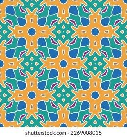 Seamless vector background with repeat pattern.Abstract ethnic rug ornamental seamless pattern.Perfect for fashion, textile design, cute themed fabric, on wall paper, wrapping paper and home decor.