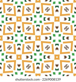 Seamless vector background with repeat pattern.Abstract ethnic rug ornamental seamless pattern.Perfect for fashion, textile design, cute themed fabric, on wall paper, wrapping paper and home decor.