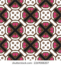 Seamless vector background with repeat pattern.Abstract ethnic rug ornamental seamless pattern.Perfect for fashion, textile design, cute themed fabric, on wall paper, wrapping paper and home decor.