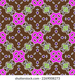 Seamless vector background with repeat pattern.Abstract ethnic rug ornamental seamless pattern.Perfect for fashion, textile design, cute themed fabric, on wall paper, wrapping paper and home decor.