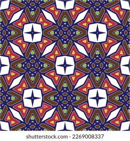 Seamless vector background with repeat pattern.Abstract ethnic rug ornamental seamless pattern.Perfect for fashion, textile design, cute themed fabric, on wall paper, wrapping paper and home decor.