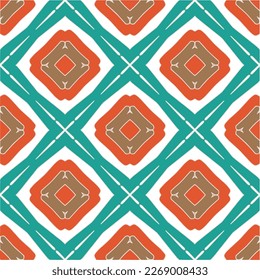 Seamless vector background with repeat pattern.Abstract ethnic rug ornamental seamless pattern.Perfect for fashion, textile design, cute themed fabric, on wall paper, wrapping paper and home decor.