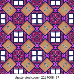 Seamless vector background with repeat pattern.Abstract ethnic rug ornamental seamless pattern.Perfect for fashion, textile design, cute themed fabric, on wall paper, wrapping paper and home decor.