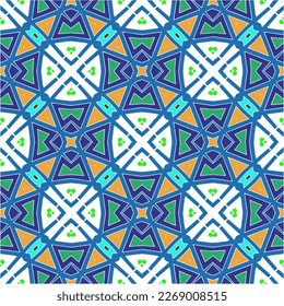 Seamless vector background with repeat pattern.Abstract ethnic rug ornamental seamless pattern.Perfect for fashion, textile design, cute themed fabric, on wall paper, wrapping paper and home decor.