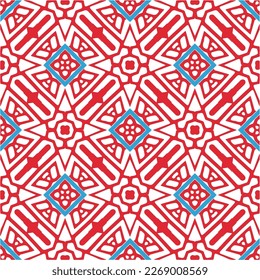 Seamless vector background with repeat pattern.Abstract ethnic rug ornamental seamless pattern.Perfect for fashion, textile design, cute themed fabric, on wall paper, wrapping paper and home decor.