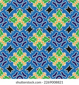 Seamless vector background with repeat pattern.Abstract ethnic rug ornamental seamless pattern.Perfect for fashion, textile design, cute themed fabric, on wall paper, wrapping paper and home decor.