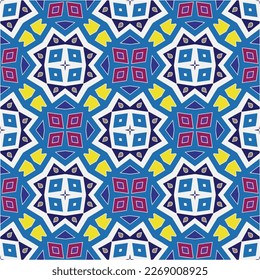 Seamless vector background with repeat pattern.Abstract ethnic rug ornamental seamless pattern.Perfect for fashion, textile design, cute themed fabric, on wall paper, wrapping paper and home decor.