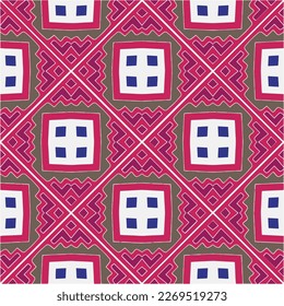 Seamless vector background with repeat pattern.Abstract ethnic rug ornamental seamless pattern.Perfect for fashion, textile design, cute themed fabric, on wall paper, wrapping paper and home decor.