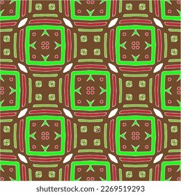 Seamless vector background with repeat pattern.Abstract ethnic rug ornamental seamless pattern.Perfect for fashion, textile design, cute themed fabric, on wall paper, wrapping paper and home decor.