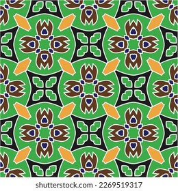 Seamless vector background with repeat pattern.Abstract ethnic rug ornamental seamless pattern.Perfect for fashion, textile design, cute themed fabric, on wall paper, wrapping paper and home decor.
