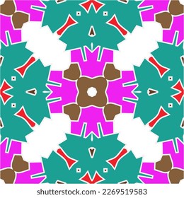 Seamless vector background with repeat pattern.Abstract ethnic rug ornamental seamless pattern.Perfect for fashion, textile design, cute themed fabric, on wall paper, wrapping paper and home decor.