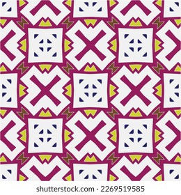 Seamless vector background with repeat pattern.Abstract ethnic rug ornamental seamless pattern.Perfect for fashion, textile design, cute themed fabric, on wall paper, wrapping paper and home decor.