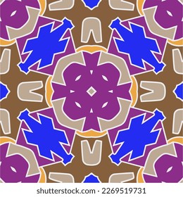 Seamless vector background with repeat pattern.Abstract ethnic rug ornamental seamless pattern.Perfect for fashion, textile design, cute themed fabric, on wall paper, wrapping paper and home decor.