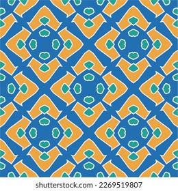 Seamless vector background with repeat pattern.Abstract ethnic rug ornamental seamless pattern.Perfect for fashion, textile design, cute themed fabric, on wall paper, wrapping paper and home decor.