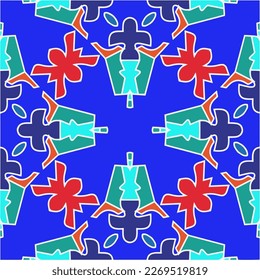 Seamless vector background with repeat pattern.Abstract ethnic rug ornamental seamless pattern.Perfect for fashion, textile design, cute themed fabric, on wall paper, wrapping paper and home decor.