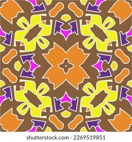 Seamless vector background with repeat pattern.Abstract ethnic rug ornamental seamless pattern.Perfect for fashion, textile design, cute themed fabric, on wall paper, wrapping paper and home decor.