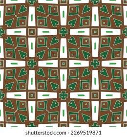 Seamless vector background with repeat pattern.Abstract ethnic rug ornamental seamless pattern.Perfect for fashion, textile design, cute themed fabric, on wall paper, wrapping paper and home decor.