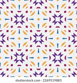 Seamless vector background with repeat pattern.Abstract ethnic rug ornamental seamless pattern.Perfect for fashion, textile design, cute themed fabric, on wall paper, wrapping paper and home decor.