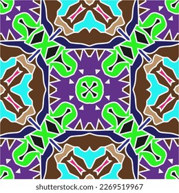 Seamless vector background with repeat pattern.Abstract ethnic rug ornamental seamless pattern.Perfect for fashion, textile design, cute themed fabric, on wall paper, wrapping paper and home decor.