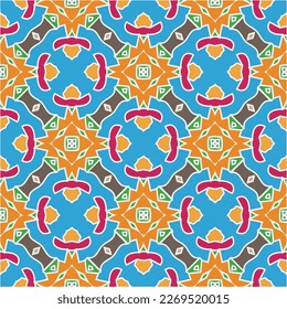 Seamless vector background with repeat pattern.Abstract ethnic rug ornamental seamless pattern.Perfect for fashion, textile design, cute themed fabric, on wall paper, wrapping paper and home decor.
