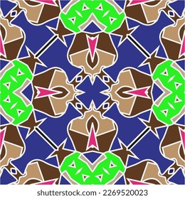 Seamless vector background with repeat pattern.Abstract ethnic rug ornamental seamless pattern.Perfect for fashion, textile design, cute themed fabric, on wall paper, wrapping paper and home decor.