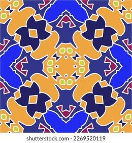 Seamless vector background with repeat pattern.Abstract ethnic rug ornamental seamless pattern.Perfect for fashion, textile design, cute themed fabric, on wall paper, wrapping paper and home decor.