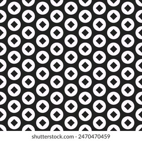 Seamless vector background with repeating geometric elements