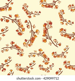 Seamless vector background. Sakura branches. Background for scrapbooking, wallpapers, etc.
