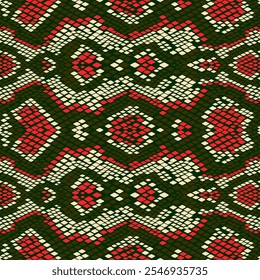 Seamless vector background, snakeskin pattern.Seamless vector background, snakeskin pattern. Reptile animal leather background. Vector monochrome seamless texture