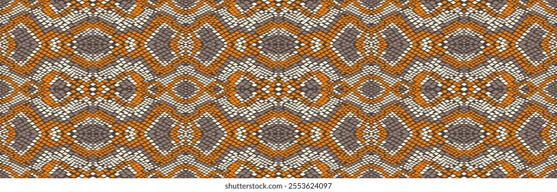 Seamless vector background, snakeskin pattern.Seamless vector background, snakeskin pattern. Reptile animal leather background. Vector monochrome seamless texture