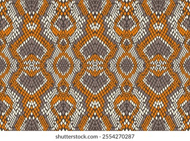 Seamless vector background, snakeskin pattern.Seamless vector background, snakeskin pattern. Reptile animal leather background. Vector monochrome seamless texture